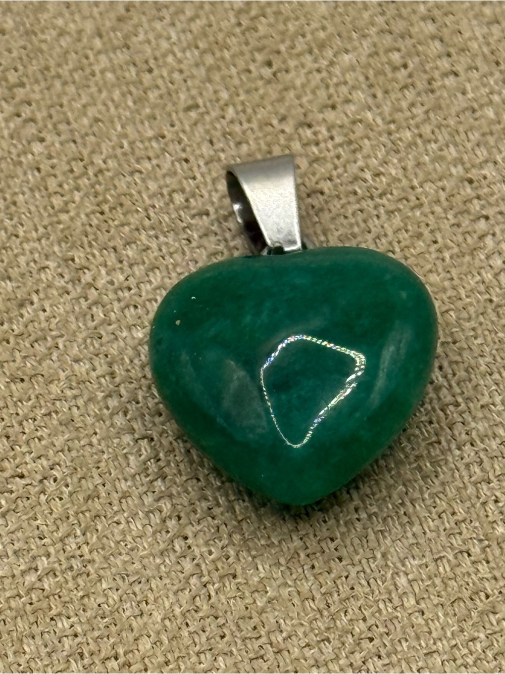 Green Heart Gemstone Pendant Necklace - Elegant Women's Jewelry